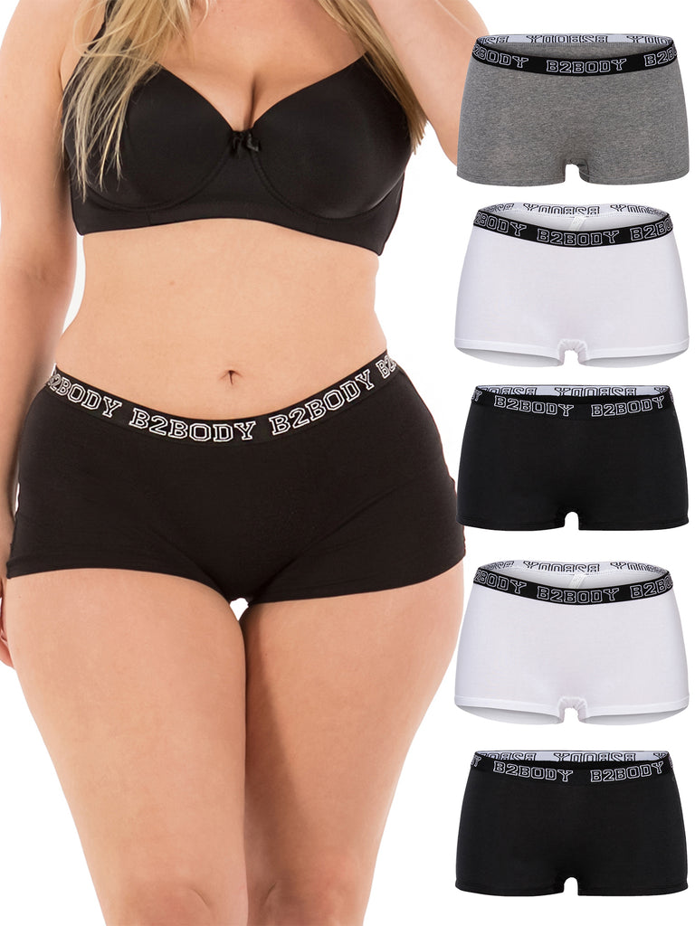 LALESTE Women's Seamless Boyshort Underwear 5-Pack | Soft, Stretchy, Full  Coverage Panties