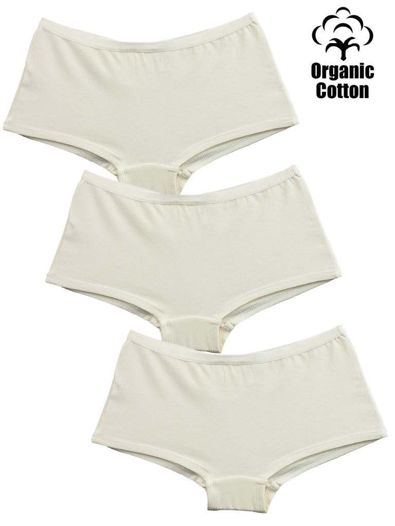 Organic Cotton Bikini Underwear, Womens Underwear Combo Pack of 3