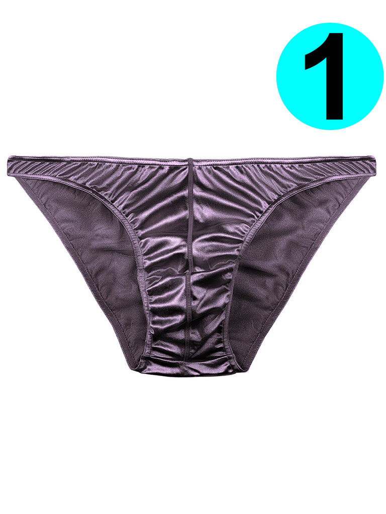 Barbra Mens Satin Bikini Briefs Panties S to 3XL Silky Sexy Mens Underwear  6 Pack : : Clothing, Shoes & Accessories