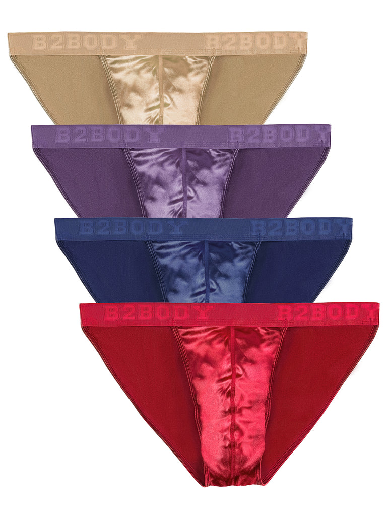 B2BODY Satin Panties Small to Plus Size Boyshorts Panties for Women  Underwear (Indigo, S) at  Women's Clothing store