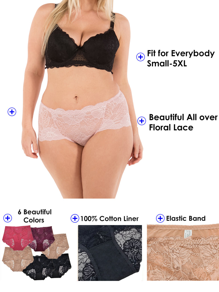Boy Shorts Underwear for Women Plus Size 2X Lace Underwear for Women Retro  Sexy Satin Hollowed Out Women's Briefs Sexy Purple : : Clothing,  Shoes & Accessories