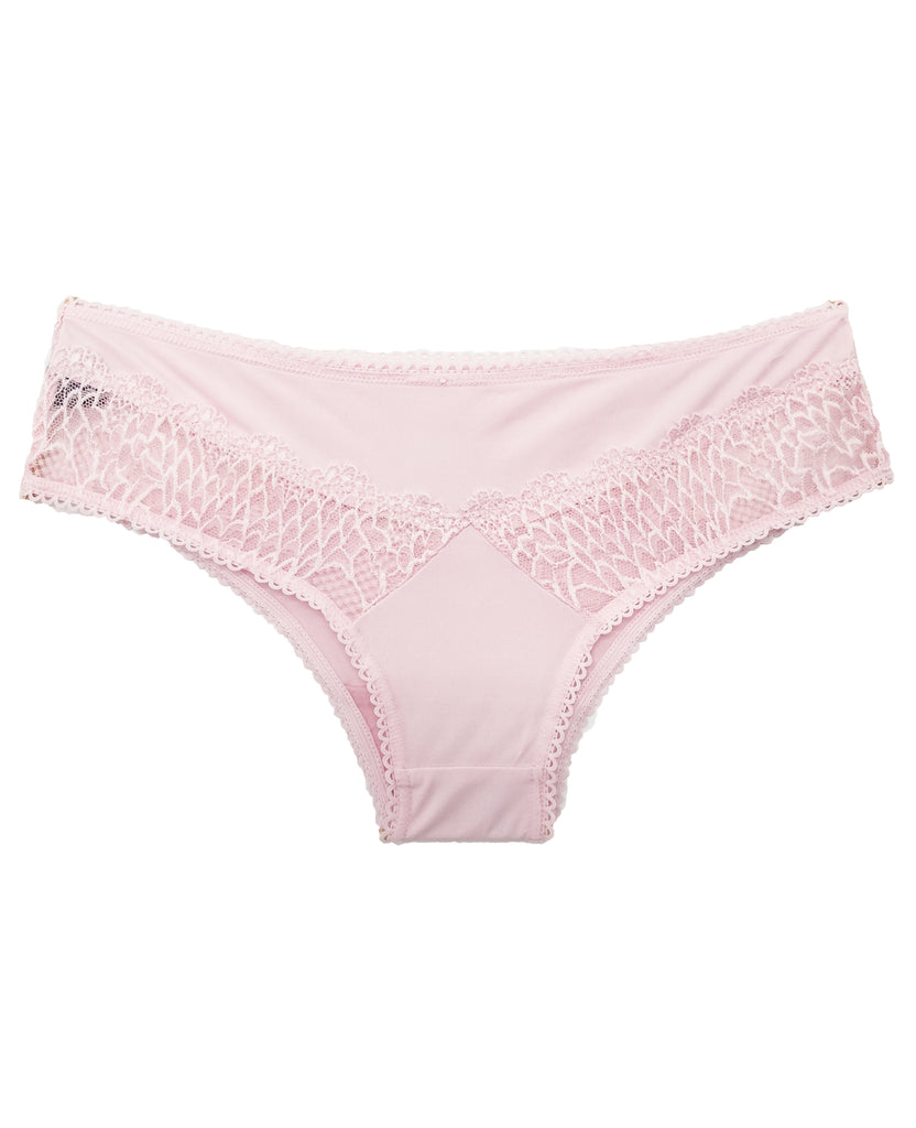 Pink Lace Brazilian Thong Panties Cheeky Underwear for Women Sexy Panty  (Small)