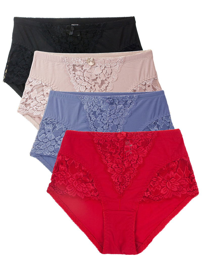 4x Pack Ladies Underwear Mixed Styles - Frank and Beans Womens A26