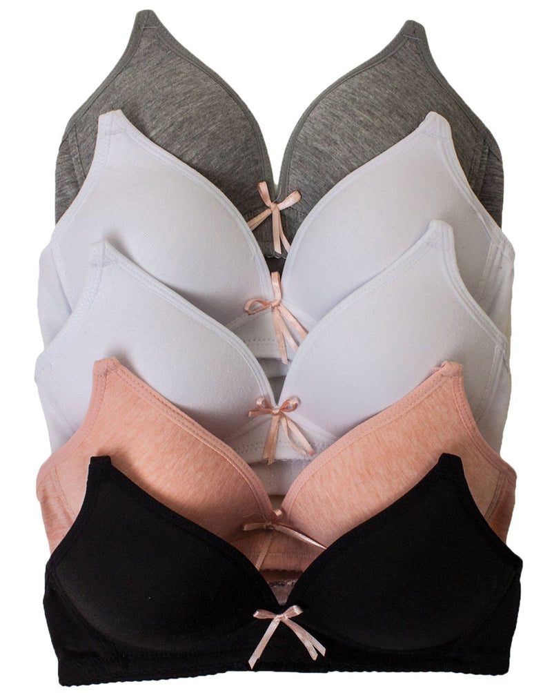 B2BODY Cotton Girls Training Bras – Adjustable Wireless Girls Bras, Multi- Pack (Small) : : Clothing, Shoes & Accessories