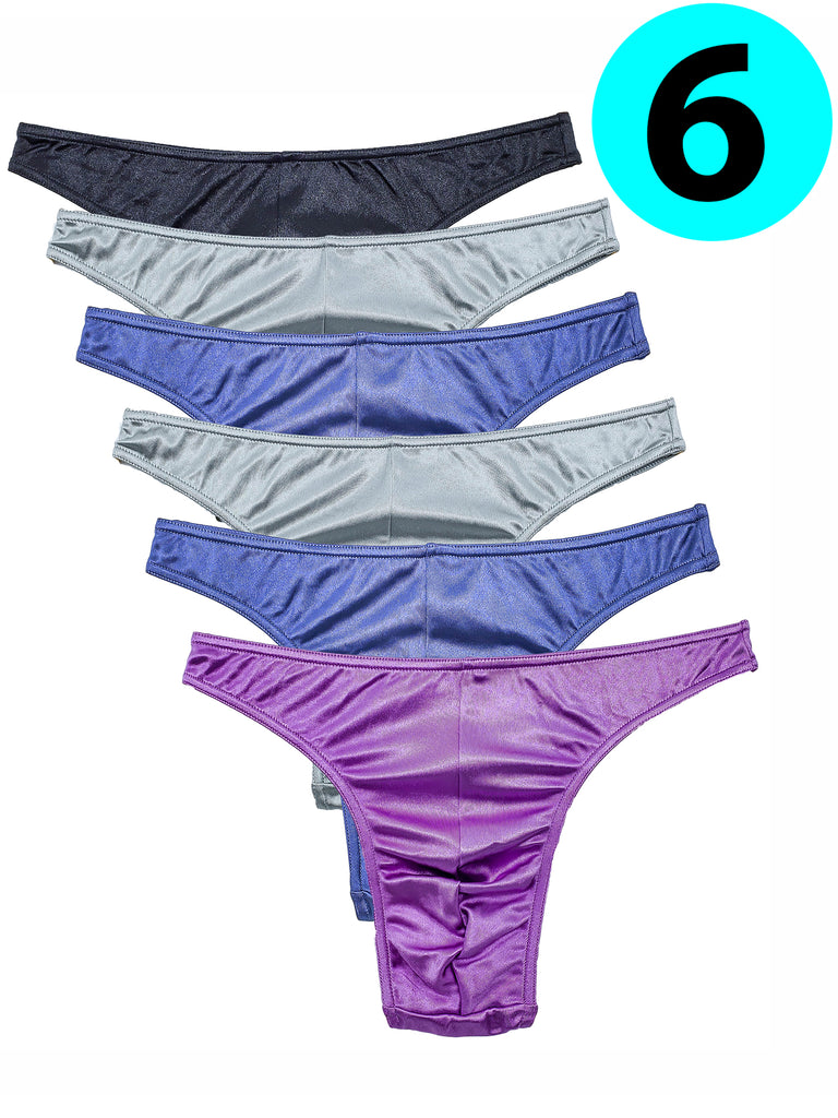 Womens Silk Satin Panties Thong Sexy G String Thongs T Back Satin Bikini  Underwear S-3xl