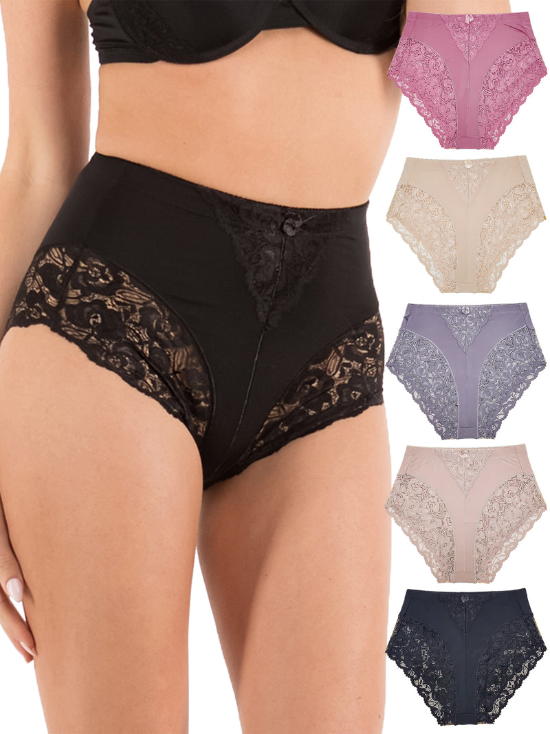 Breathable Panties Cotton High Rise Underwear Cute Tummy Control Tangas  Stretch Lace Underpants Funny High Waisted Black at  Women's Clothing  store