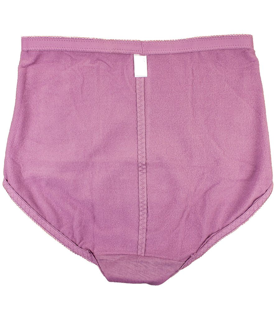 Hidden 2 Sides Pocket Fleece Lined Brief Girdle Panties (6 Pack