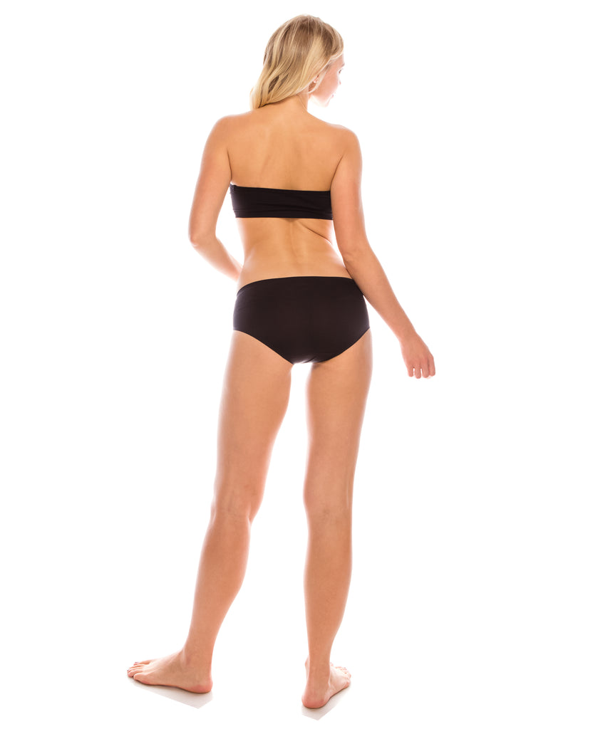 Woman's Underwear Solid Bikini Lingerie High Waist Soft No Show