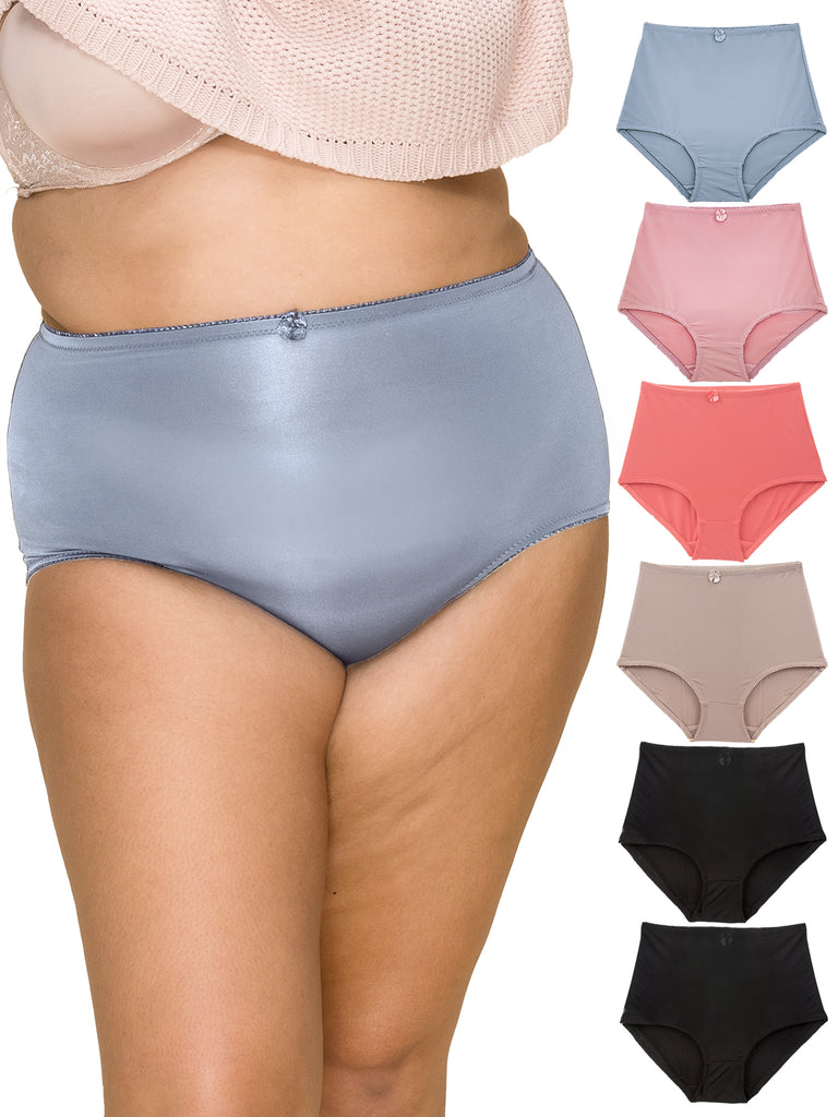 Cotton High Waist Panties Tummy Control Underwear Ladies Briefs