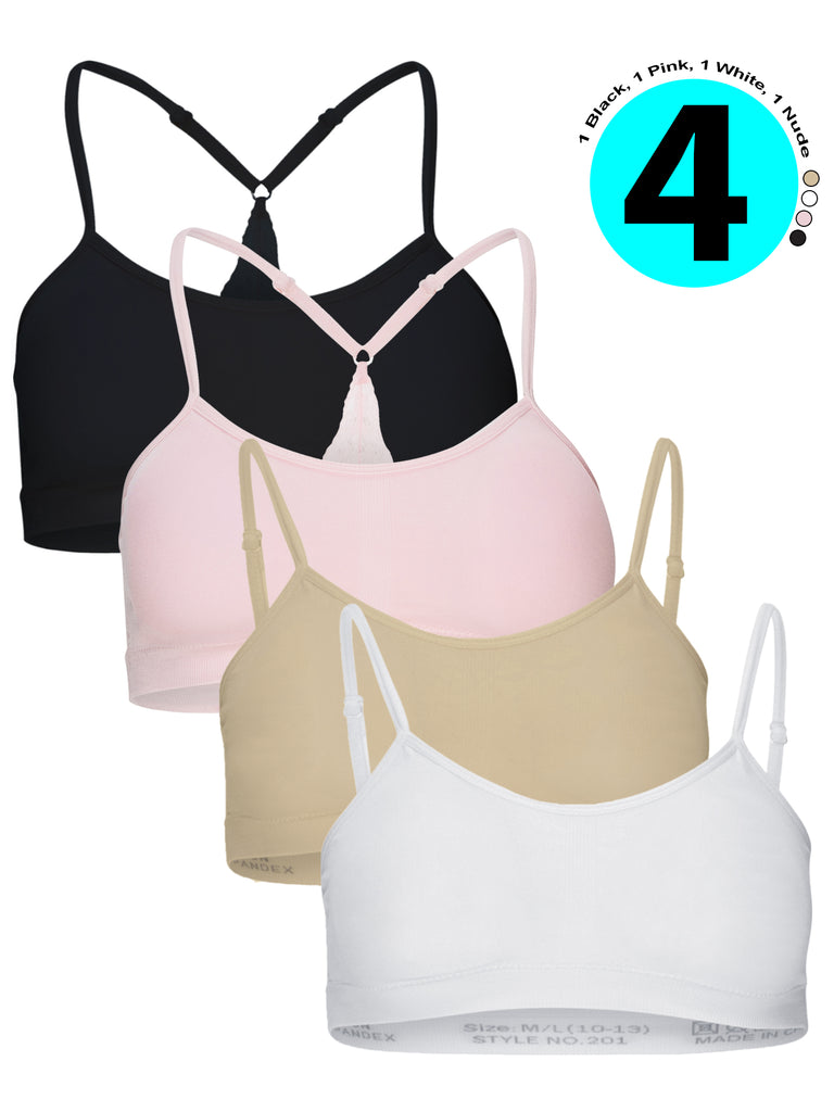 Seamless Girls Training Bras with Padding - Strap Bras and