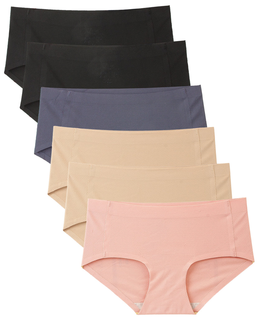 Women's Panties Microfiber Silicone Edge Hipsters XS-3X Plus Size 4 Packs –  B2BODY - Formerly Barbra Lingerie