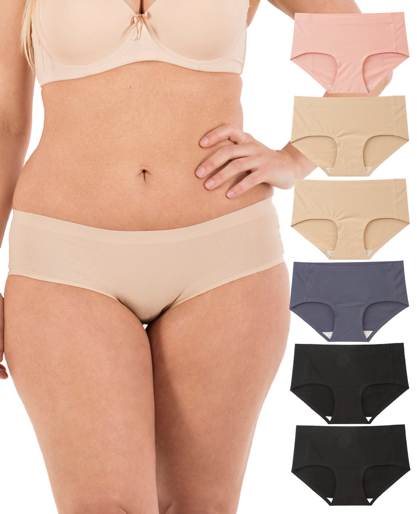 (6-Pack) No-Panty Lines Invisible Silky Smooth Thongs
