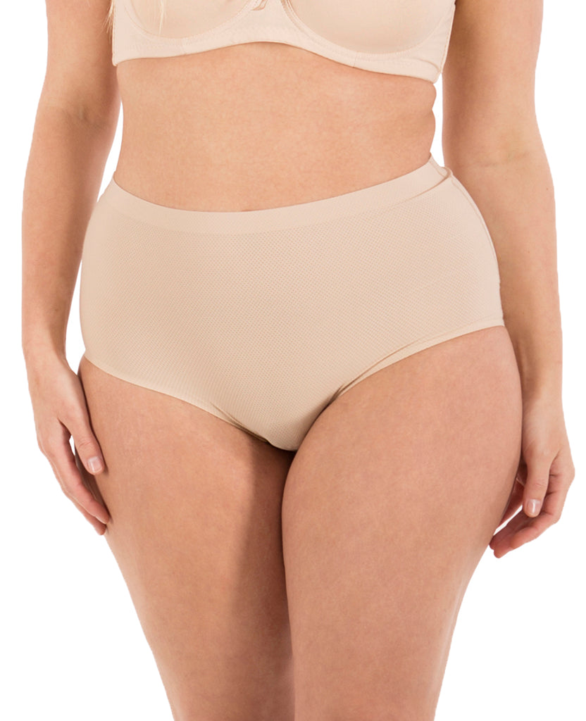 B2Body Women's Seamless High Waisted Brief Panty Underwear Pack Of