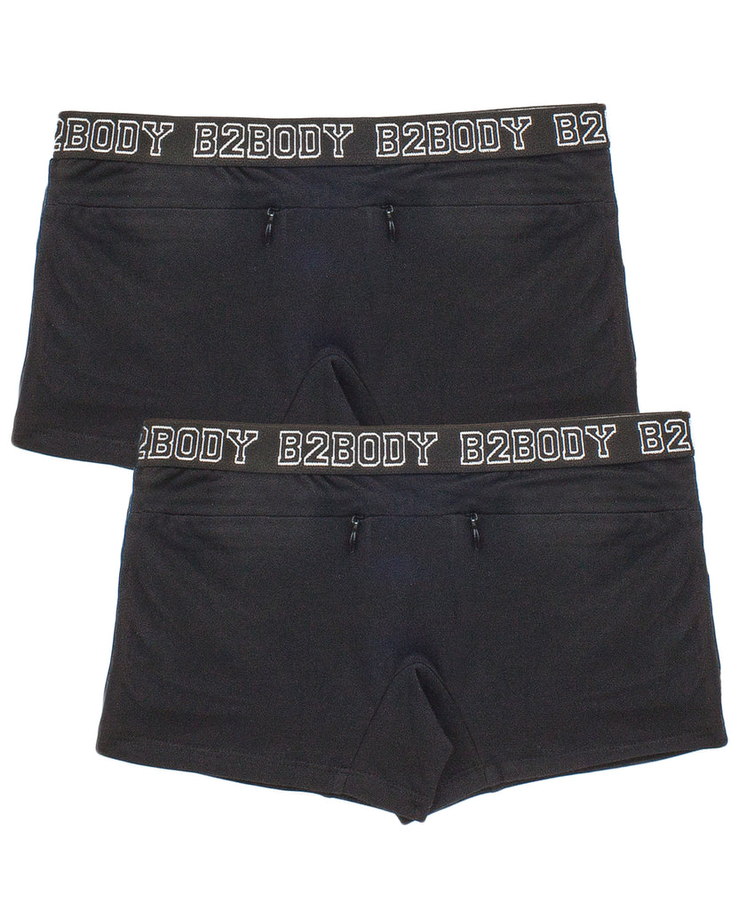Pocket Stash Cotton Boyshort Panties - (2 Pack) – B2BODY