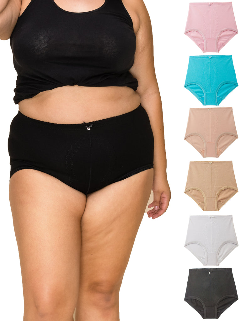 Womens Underwear High-Waist Tummy Control Girdle Panties Small to Plus Size  Assorted Colors Multi Pack, Chocolate, 5X-Large Plus price in UAE,   UAE