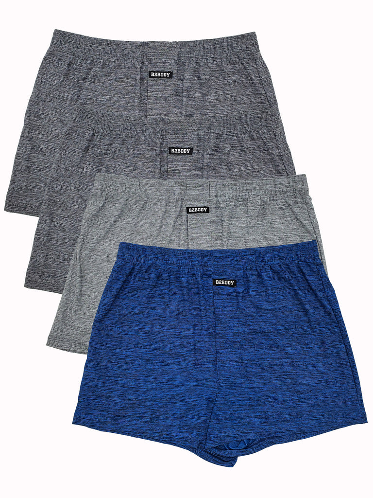 Loose Fit Boxers for Men-4 Pack S to Big and Tall Cool Touch Boxer