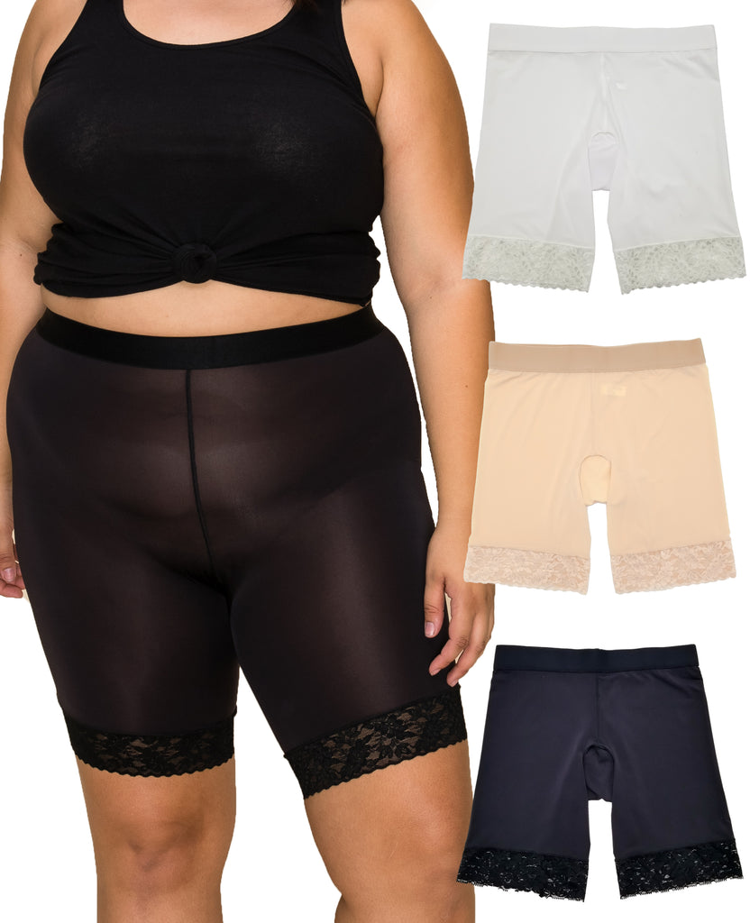 Lace Mid-Thigh Smoothing & Shaping Shorts