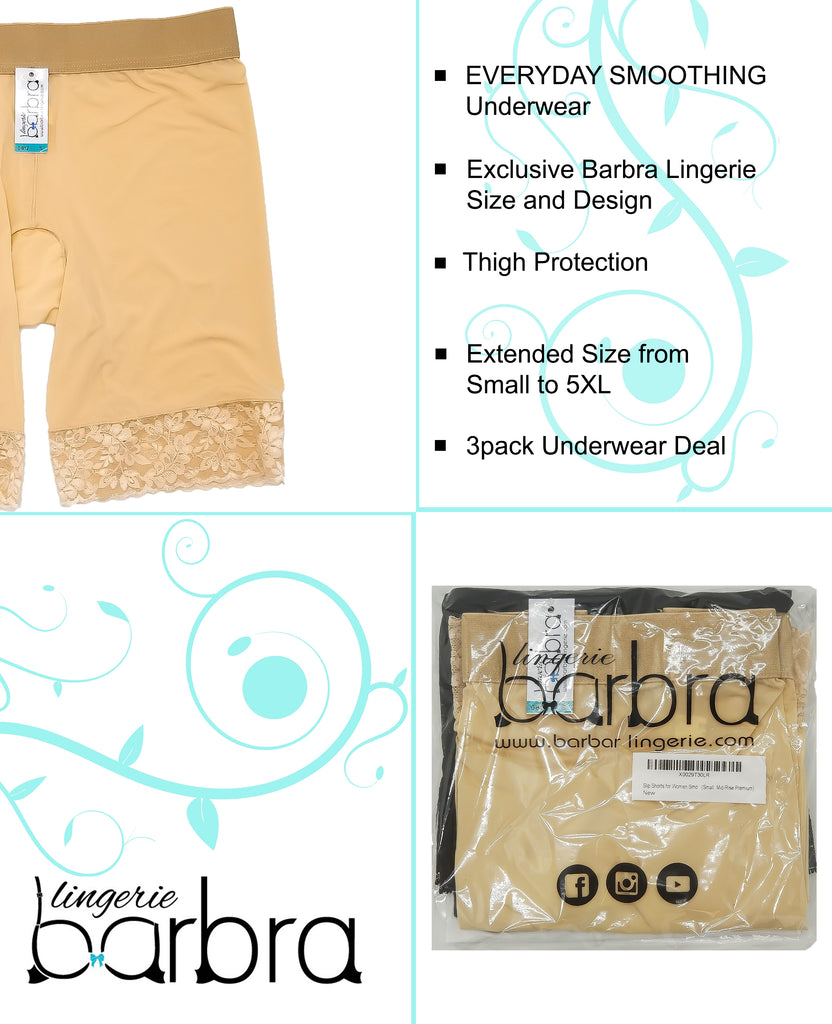 Smooth Lace 7 Slip Shorts for Women (Multipack) – B2BODY - Formerly Barbra  Lingerie